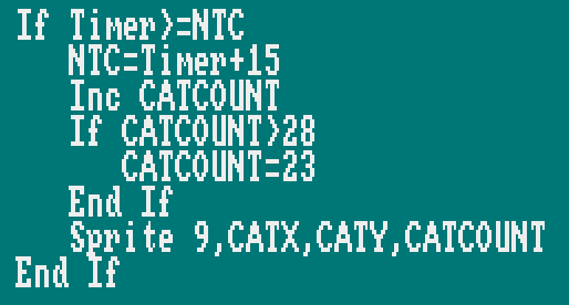 An example of the Topaz font