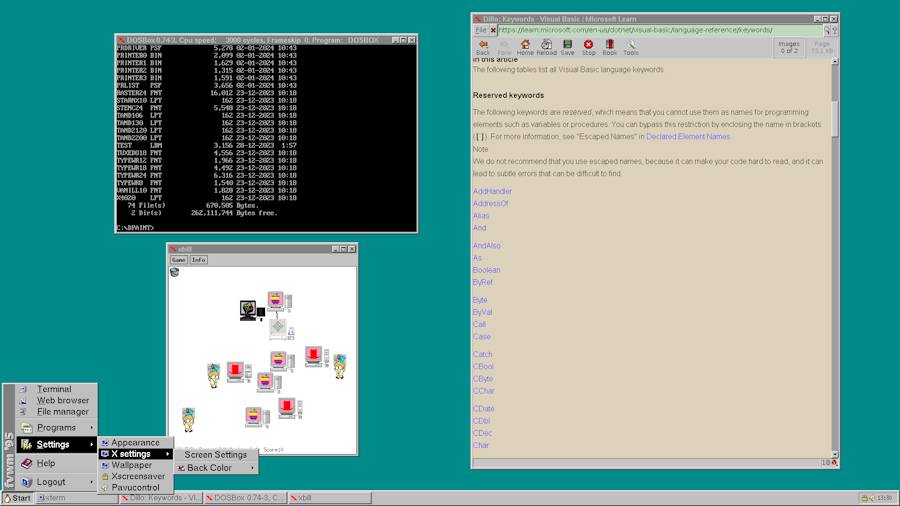 FVWM 95 Screenshot